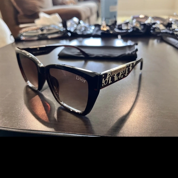 Dior Black and Silver Sunglasses - Picture 1 of 1